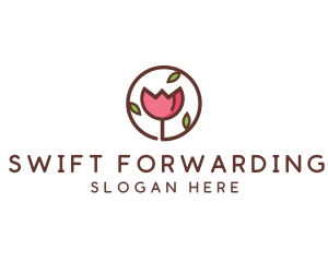 Tulip Flower Wellness Spa  logo design