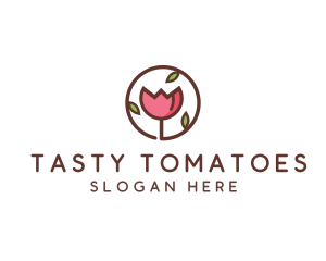 Tulip Flower Wellness Spa  logo design