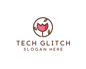 Tulip Flower Wellness Spa  logo design