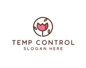 Tulip Flower Wellness Spa  logo design