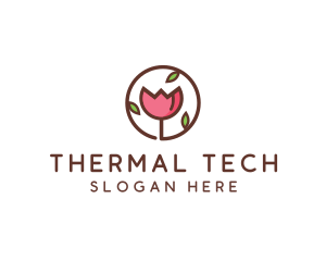 Tulip Flower Wellness Spa  logo design