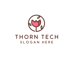 Tulip Flower Wellness Spa  logo design