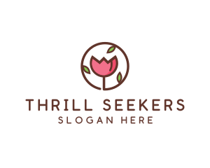 Tulip Flower Wellness Spa  logo design