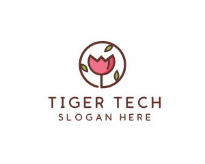 Tulip Flower Wellness Spa  logo design