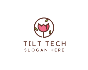 Tulip Flower Wellness Spa  logo design