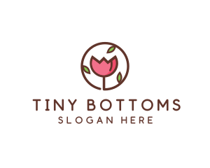 Tulip Flower Wellness Spa  logo design