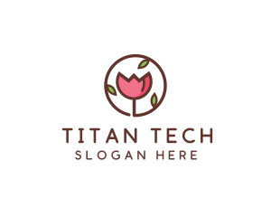 Tulip Flower Wellness Spa  logo design