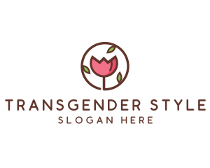 Tulip Flower Wellness Spa  logo design