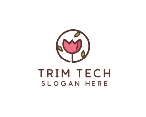 Tulip Flower Wellness Spa  logo design