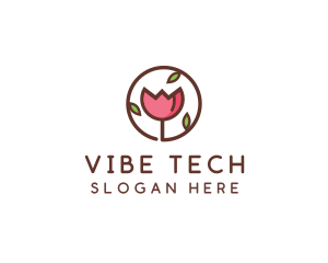 Tulip Flower Wellness Spa  logo design