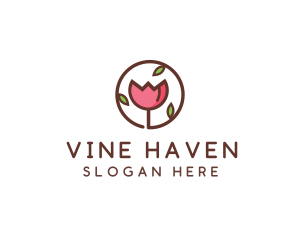 Tulip Flower Wellness Spa  logo design