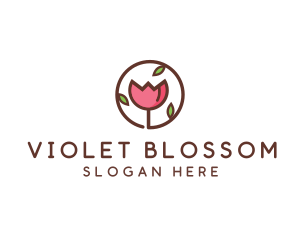 Tulip Flower Wellness Spa  logo design