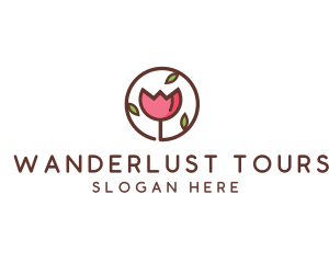 Tulip Flower Wellness Spa  logo design