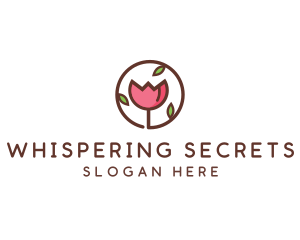 Tulip Flower Wellness Spa  logo design