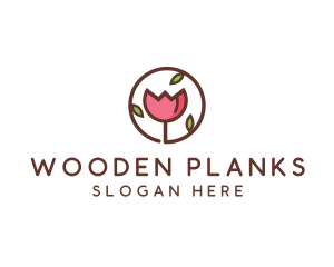 Tulip Flower Wellness Spa  logo design