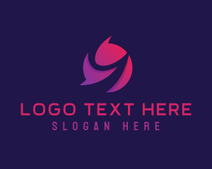 Blue And Purple - Modern Startup Business Letter Y logo design