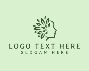 Meditation - Mental Leaf Holistic logo design