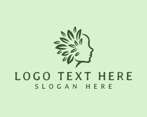 Nature - Mental Leaf Holistic logo design