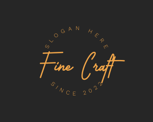 Retro Cursive Fashion logo design