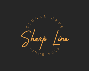 Cafe - Retro Cursive Fashion logo design