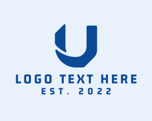 Cyberspace - Web Application Letter U logo design