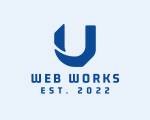 Web - Web Application Letter U logo design