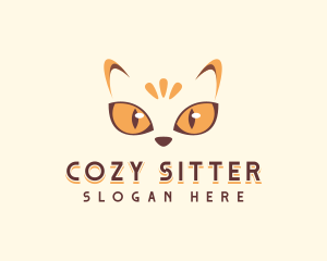 Pet Cat Eye logo design