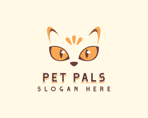 Pet Cat Eye logo design