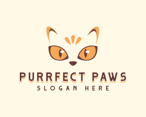 Pet Cat Eye logo design