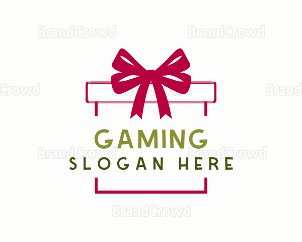 Ribbon Gift Box Logo