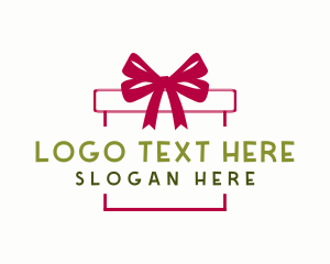 Holiday - Ribbon Gift Box logo design