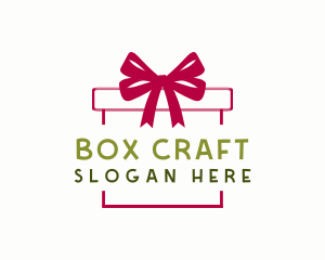 Box - Ribbon Gift Box logo design