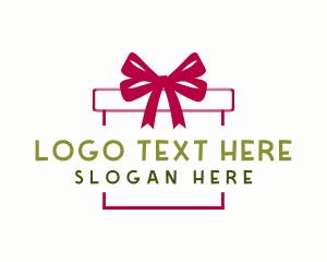 Ribbon Gift Box Logo