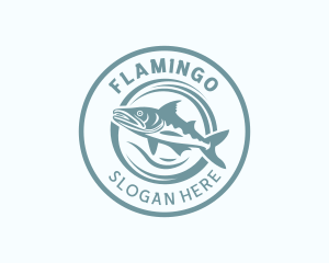 Fisherman Trout Fish Logo