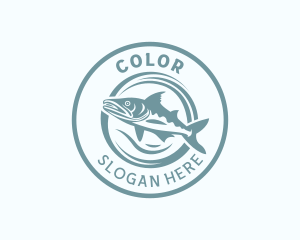 Trout - Fisherman Trout Fish logo design