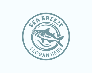 Fisherman - Fisherman Trout Fish logo design