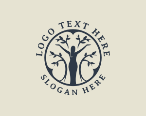 Tree - Woman Organic Spa logo design