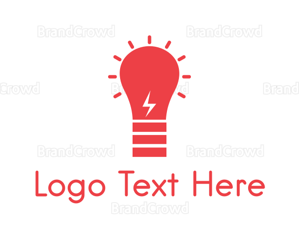 Bolt Idea Bulb Logo