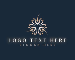 Luxury - Elegant Wellness  Skin Hair Follicle logo design