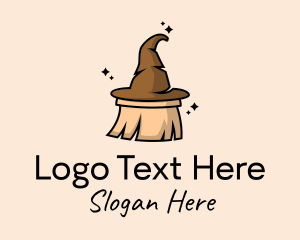 Witch Hat Broom  Logo