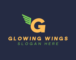 Logistics Wing Courier logo design