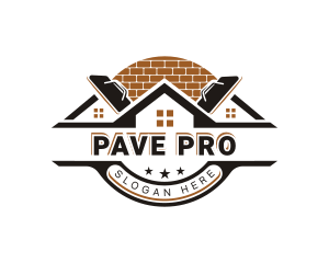 Paving Bricklaying Masonry logo design