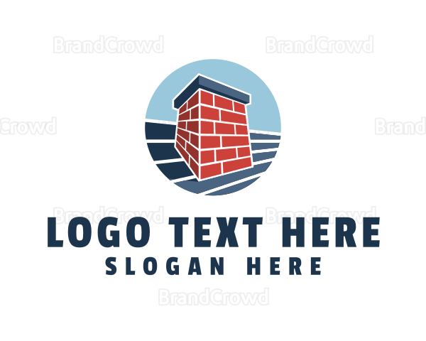 Brick Chimney Construction Logo