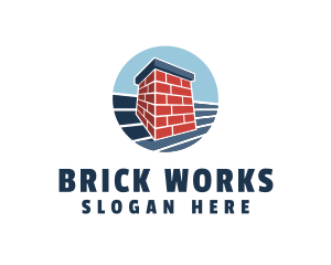 Brick - Brick Chimney Construction logo design