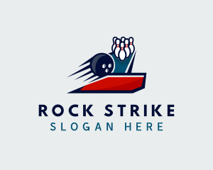 Sports Bowling Alley logo design