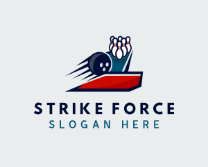 Strike - Sports Bowling Alley logo design