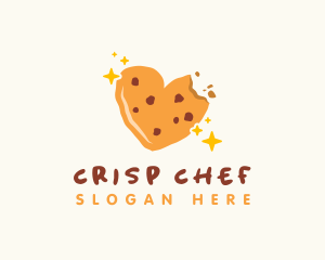 Heart Cookie Bakery Bites logo design