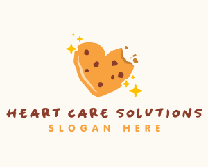 Heart Cookie Bakery Bites logo design