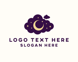 Slumber - Star Moon Cloud logo design