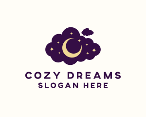 Star Moon Cloud logo design